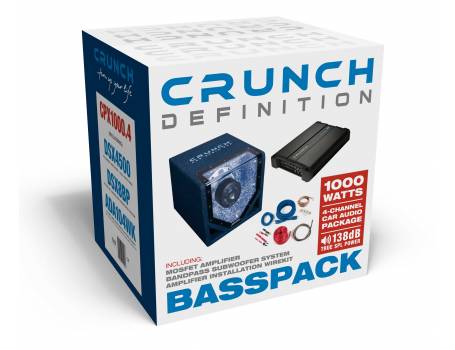 Crunch CPX1000.4 mélyláda szett (250W RMS)