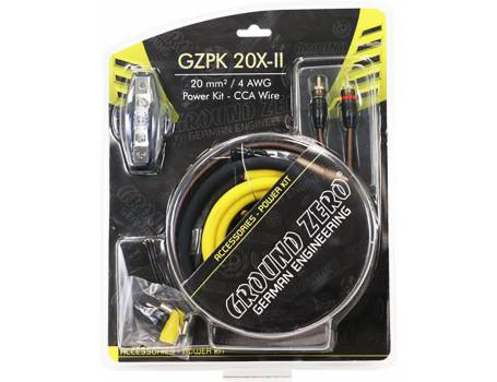 Ground Zero GZPK 20X Tápkábel szett 20mm² 5méter