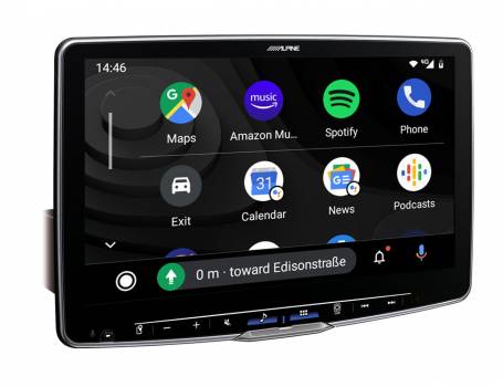 Alpine Halo 11 iLX-F115D 11"-os 1 DIN Fejegység, CarPlay Wi-Fi, Android Auto