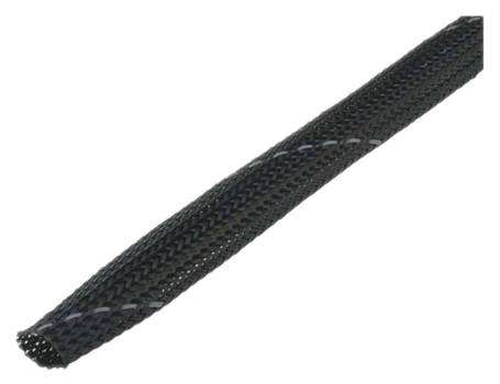 Kábelharisnya, kígyóbőr 12mm átmérő, sötét szürke (OPL.12-BK/GY)