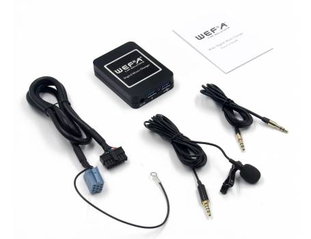 Wefa WF-606 Bluetooth/MP3/USB/AUX illesztő (Volkswagen, Mini ISO)
